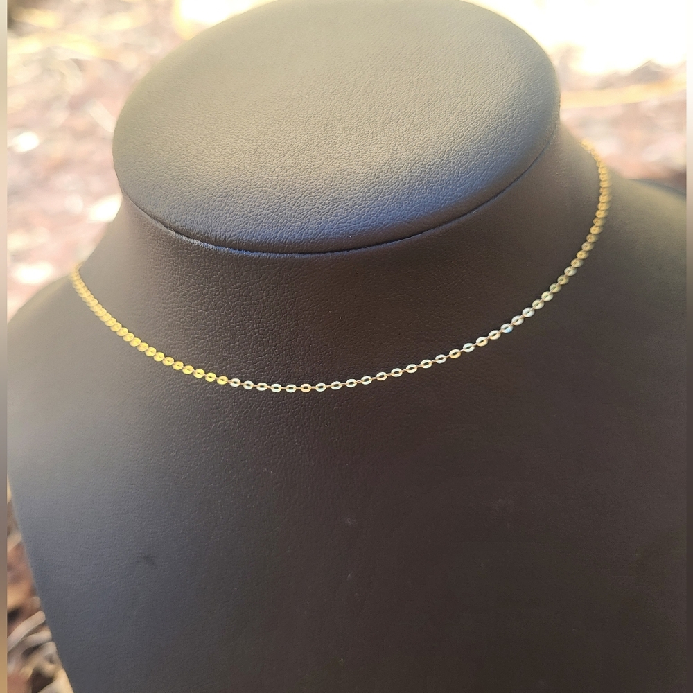Argento Vivo Dainty Mirror Link Necklace